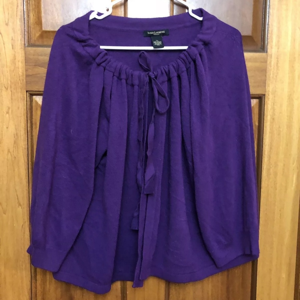 Susan Lawrence tie cardigan
